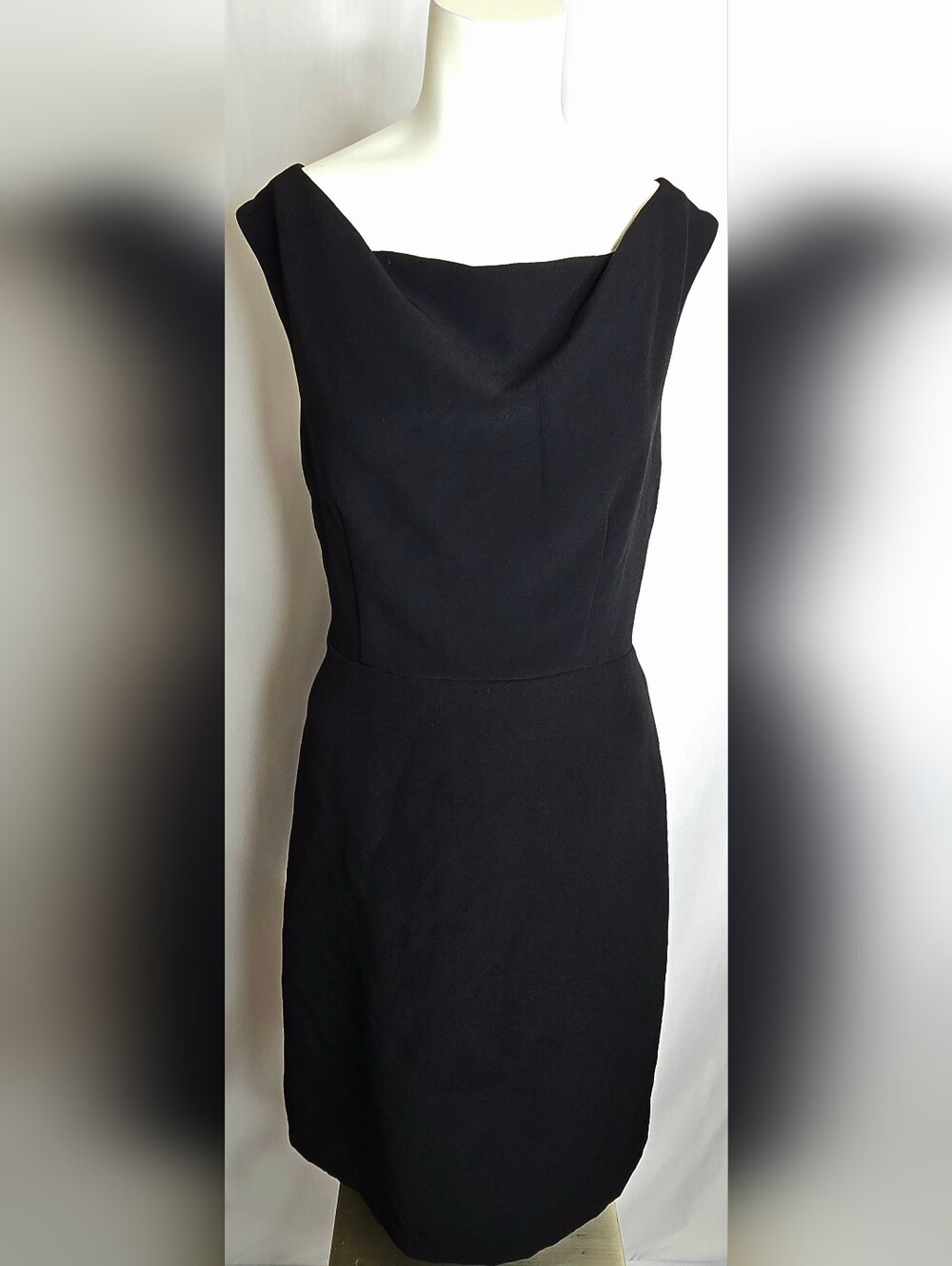 Dillard's AUGUST 1 EIGHT Cowl Neck LBD‎ Sheath/Coctail  Dress Size L NWOT